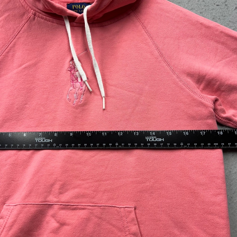 Polo Ralph Lauren Womens Pink Big Pony Embroidered Hoodie Sweatshirt Small - Picture 3 of 8